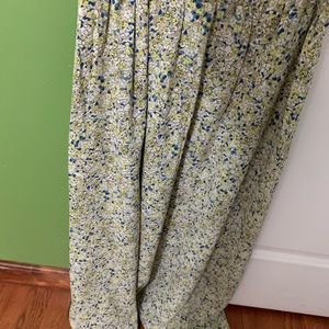 Dazy summer floral colorful midi skirt